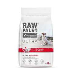 Cibo secco raw paleo ultra mini con manzo per cuccioli di piccola