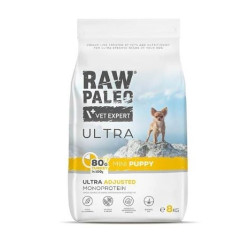 Cibo secco raw paleo ultra mini con tacchino per cuccioli di piccola