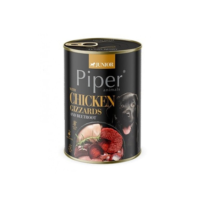 Mangime dolina noteci piper junior cibo umido per cane: ventrigli