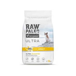 Mangime secco vetexpert raw paleo ultra mini per cani adulti 8kg
