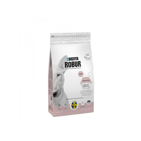 Cibo secco per cani bozita robur sensitive single protein salmone