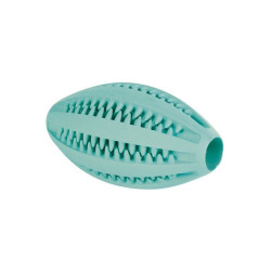 Giocattolo per cani trixie denta fun palla da rugby 11cm menta [tx-3290]