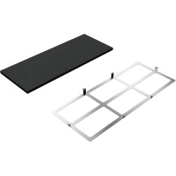 Accessorio per cappa cucina neff z51int0x0 kit di riciclaggio nero/argento