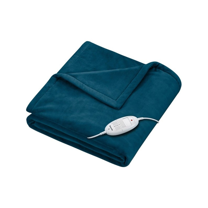 Coperta elettrica beurer ub 1.800mm 100watt 30gradi blu scuro [42108]