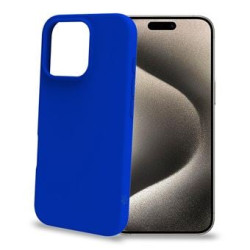 Custodia celly cromo per iphone 16 pro blu [cromo1079bl]