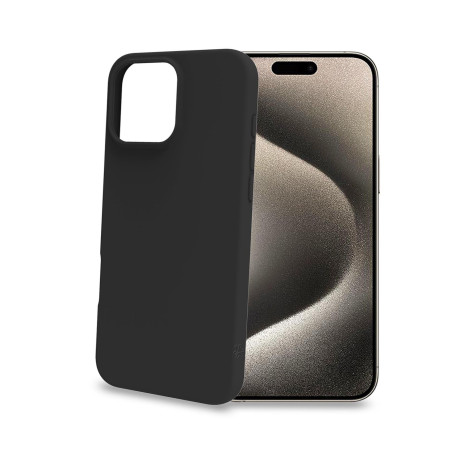 Custodia celly cromo per iphone 16 pro max nero [cromo1081bk]