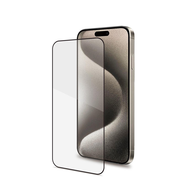 Proteggischermo celly fullglass per iphone 16 pro nero [fullglass1079bk]