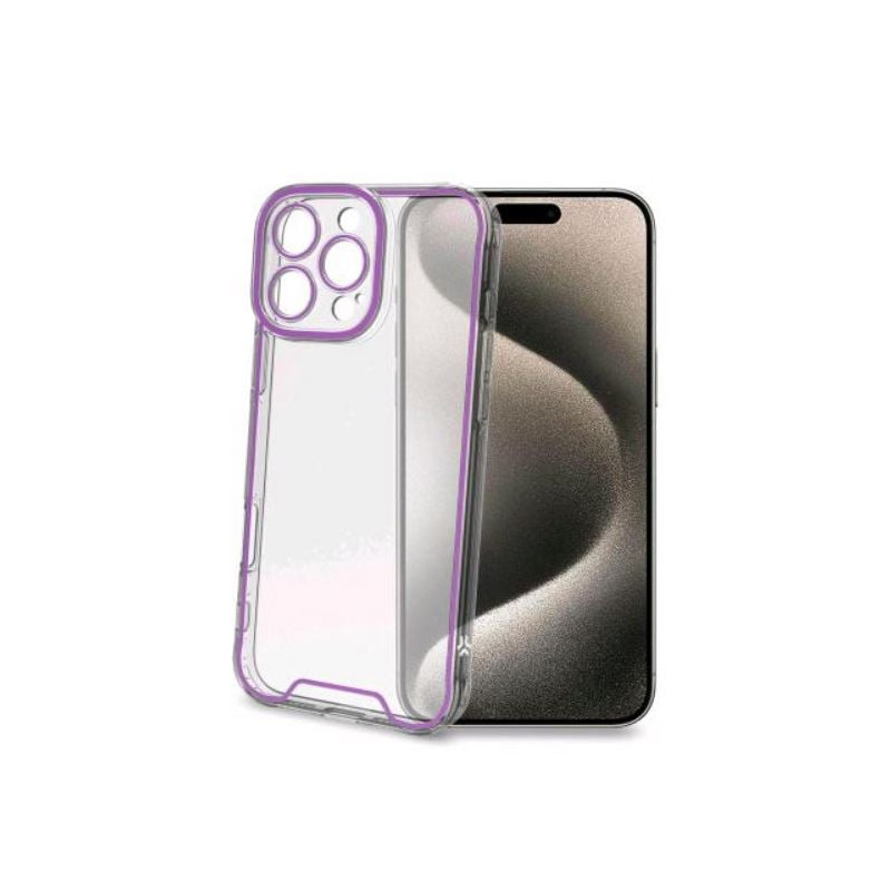 Custodia celly glow per iphone 16 pro max vlf trasparente/viola [glow1081vlf]