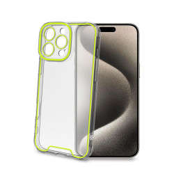 Custodia celly glow per iphone 16 pro max ylf trasparente/verde [glow1081ylf]