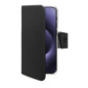 Custodia portafoglio celly wally apple iphone 16 pro max nero [wally1081]
