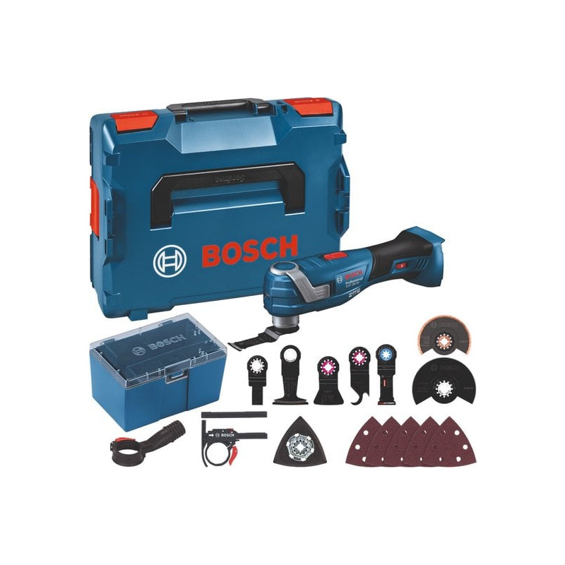 Utensile multifunzione bosch gop 18v-34 18v a batteria con accessori