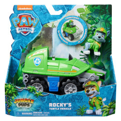 Spin master jungle pups veicolo tartaruga di rocky paw patrol