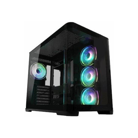 Case lc-power gaming 8001b pro-storm dark midi tower btf