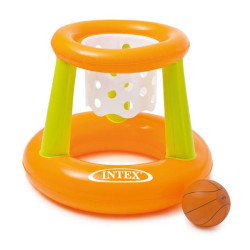 Canestro da basket intex con palla galleggiante gonfiabile arancione
