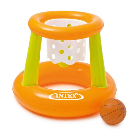 Canestro da basket intex con palla galleggiante gonfiabile arancione