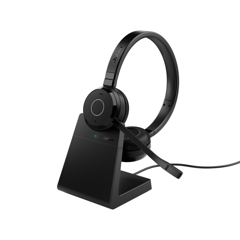 Cuffie gn audio jabra evolve 65 te 390a ms stereo nero [6699-833-399]