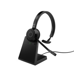 Cuffie gn audio jabra evolve 65 te 390a uc mono per chiamate/musica