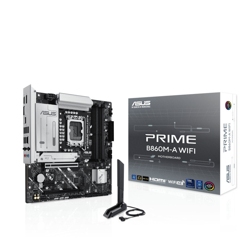 Scheda madre asus prime b860m-a wifi lga 1851 matx 4x ddr5 [90mb1jy0-m0eay0]