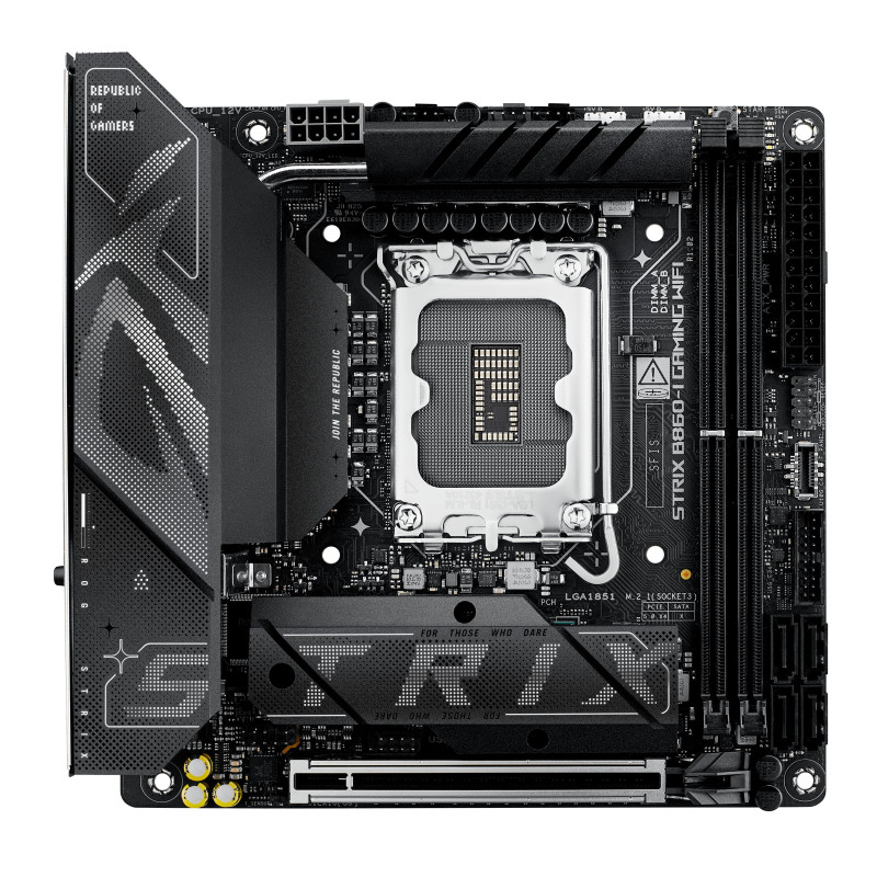 Scheda madre asus rog strix b860-i gaming wifi lga 1851 mitx