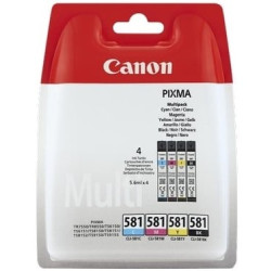 Cartuccia canon cli-581 5.6ml nero/ciano/magenta/giallo [2103c004]