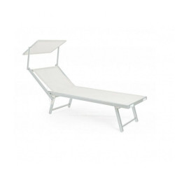 Lettino prendisole salmar freak da giardino 186x67x40cm bianco [m0604-08]