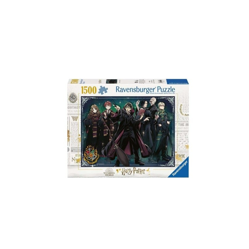 Puzzle ravensburger gryffindor contro slytherin multicolore 1500pz