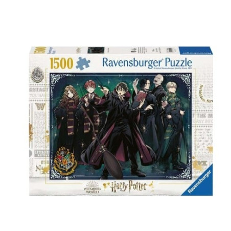 Puzzle ravensburger gryffindor contro slytherin multicolore 1500pz