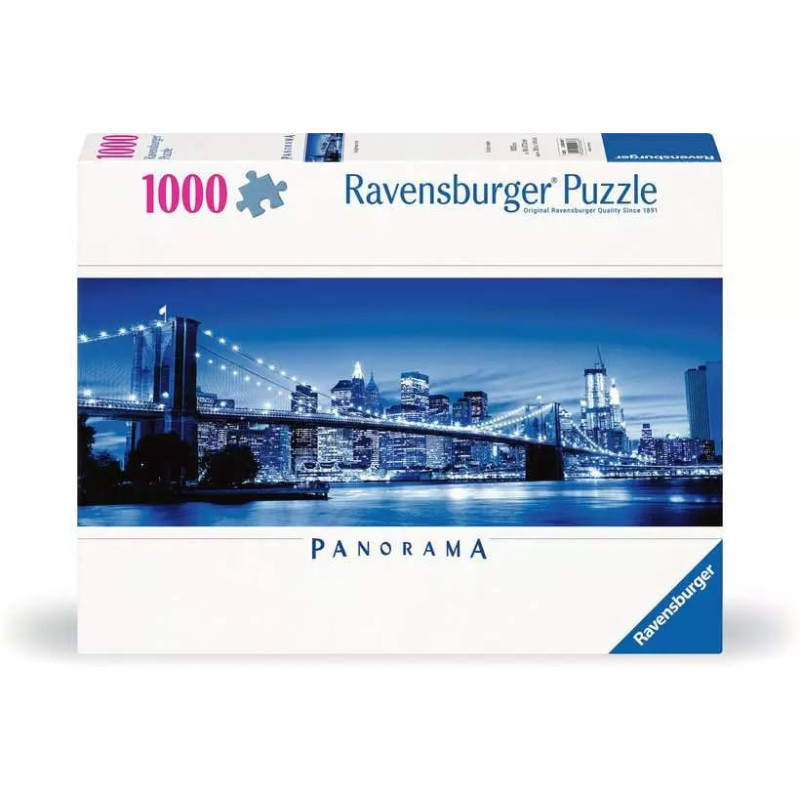 Puzzle ravensburger panorama luminosa new york multicolore 1000pz