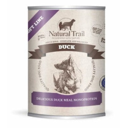 Cibo umido per cani natural trail anatra linea morbida 800g