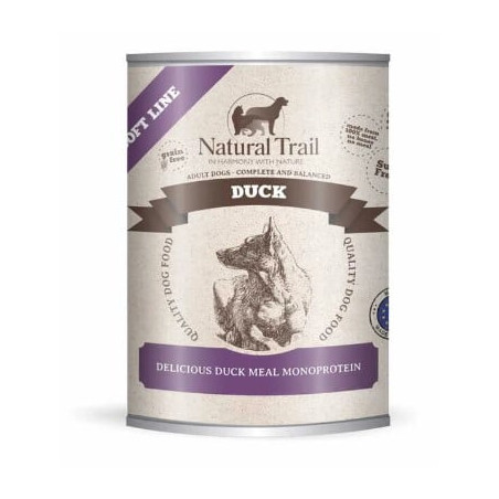 Cibo umido per cani natural trail anatra linea morbida 800g