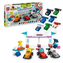 Set giocattoli lego 10445 f1 team racing cars e piloti multicolore