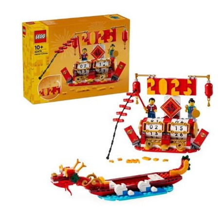 Set di costruzione lego 40678 calendario delle festivita multicolore