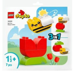Set gioco lego 30686 il mio primo fiore e ape multicolore 7pz [30686]