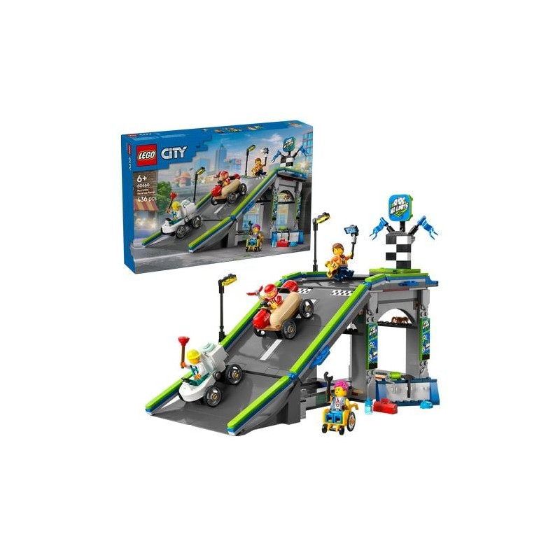 Set di giocattoli da costruzione lego city 60460 gara su pista a