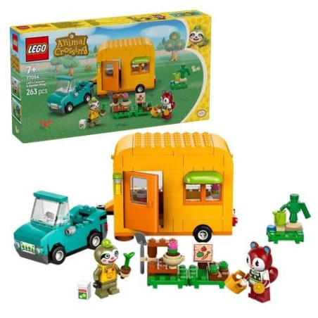Kit di gioco lego roulotte e il negozio di giardinaggio di florindo