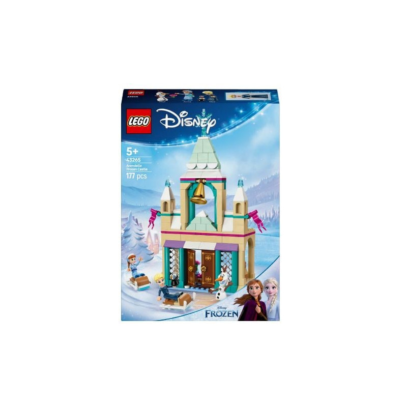 Set giocattoli da costruzione lego 43265 castello di ghiaccio arendelle