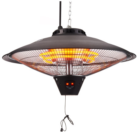 Riscaldatore elettrico techly ip34 a soffitto interno esterno 2100w