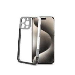 Custodia celly per iphone 16 pro nero/bianco [bumper1079bkwh]