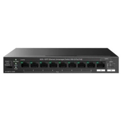 Switch tenda teg1110pf-8-120w 9p ge lan +1p sfp 8p poe (120w)