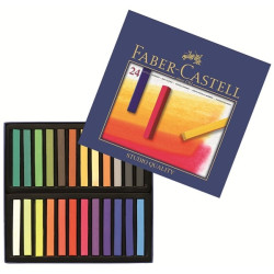 Scatola da 24 pastelli faber-castell morbidi multicolore [128324]