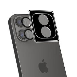 Protezione dell'obiettivo celly per iphone 16/16 plus transaparente/nero