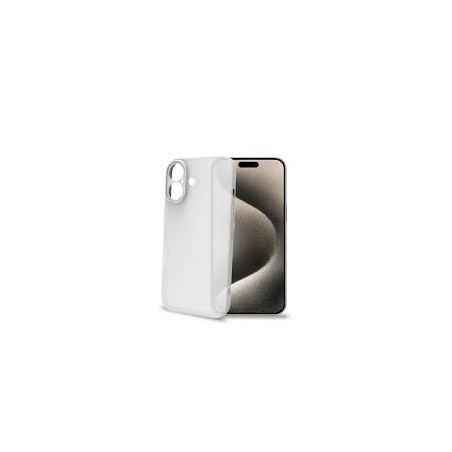 Custodia celly space per iphone 16 bianco [space1078wh]