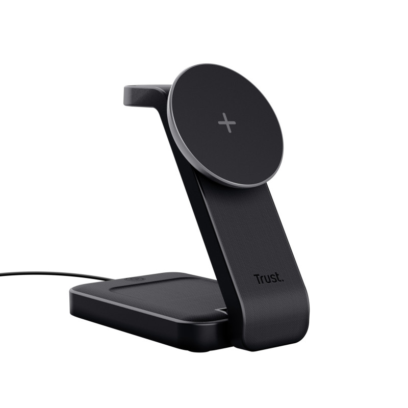 Supporto di ricarica trust viro wireless nero [25464]