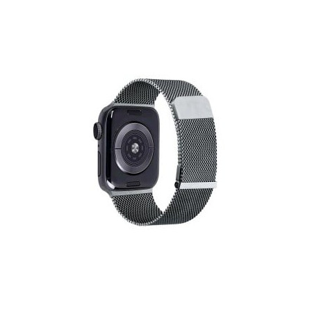 Cinturino celly per apple watch 42/44/45mm argento scuro [wbandmila44dksv]