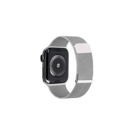 Cinturino celly per apple watch 42/44/45mm argento [wbandmila44sv]