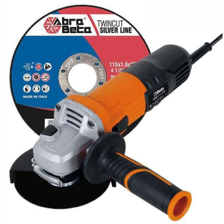 Disco abrasivo fibrato abrabeta fe/in 115x1.6 + smer. 115kit [ab000300301]