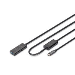 Cavo prolunga digitus usb 3.2 10m nero [akasspu00000004]