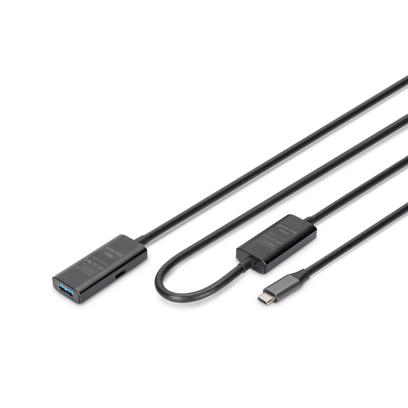 Cavo prolunga digitus usb 3.2 10m nero [akasspu00000004]