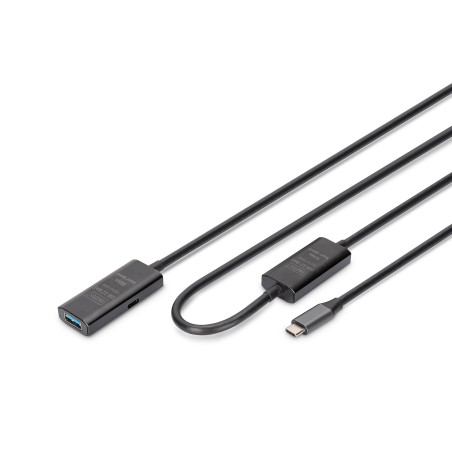 Cavo prolunga digitus usb 3.2 10m nero [akasspu00000004]