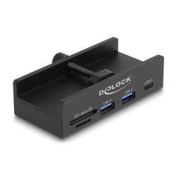 Hub usb delock esterno 5gbps con 2xusb-a/1xusb-c e sd+micro